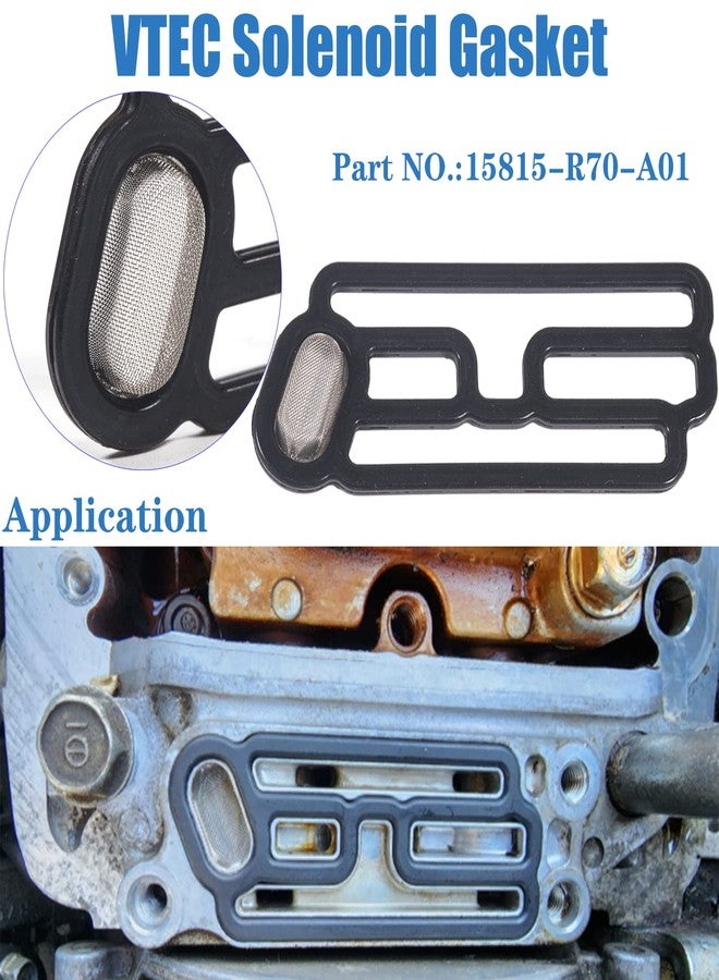 HIHIAV 15815-R70-A01 15845-R70-A01 918-056 Cylinder Head VVT VTEC Solenoid Spool Valve Gasket for Acura RDX Honda Accord Crosstour Odyssey Pilot 3.5L 2008 2009 2010 2011 2012 2013 2014 2015 2016 2PCS - Image 5